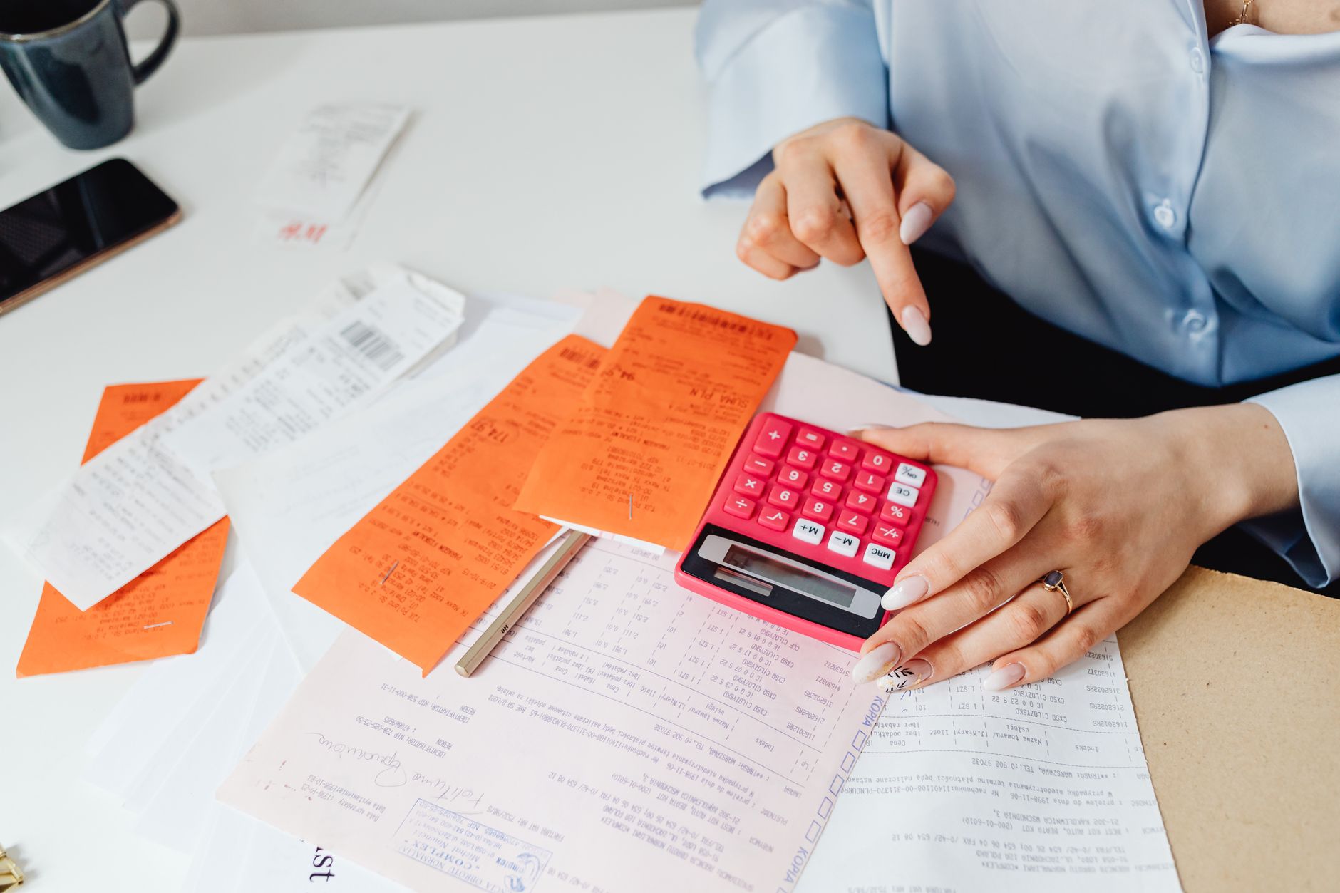 Canadian professional calculating taxes