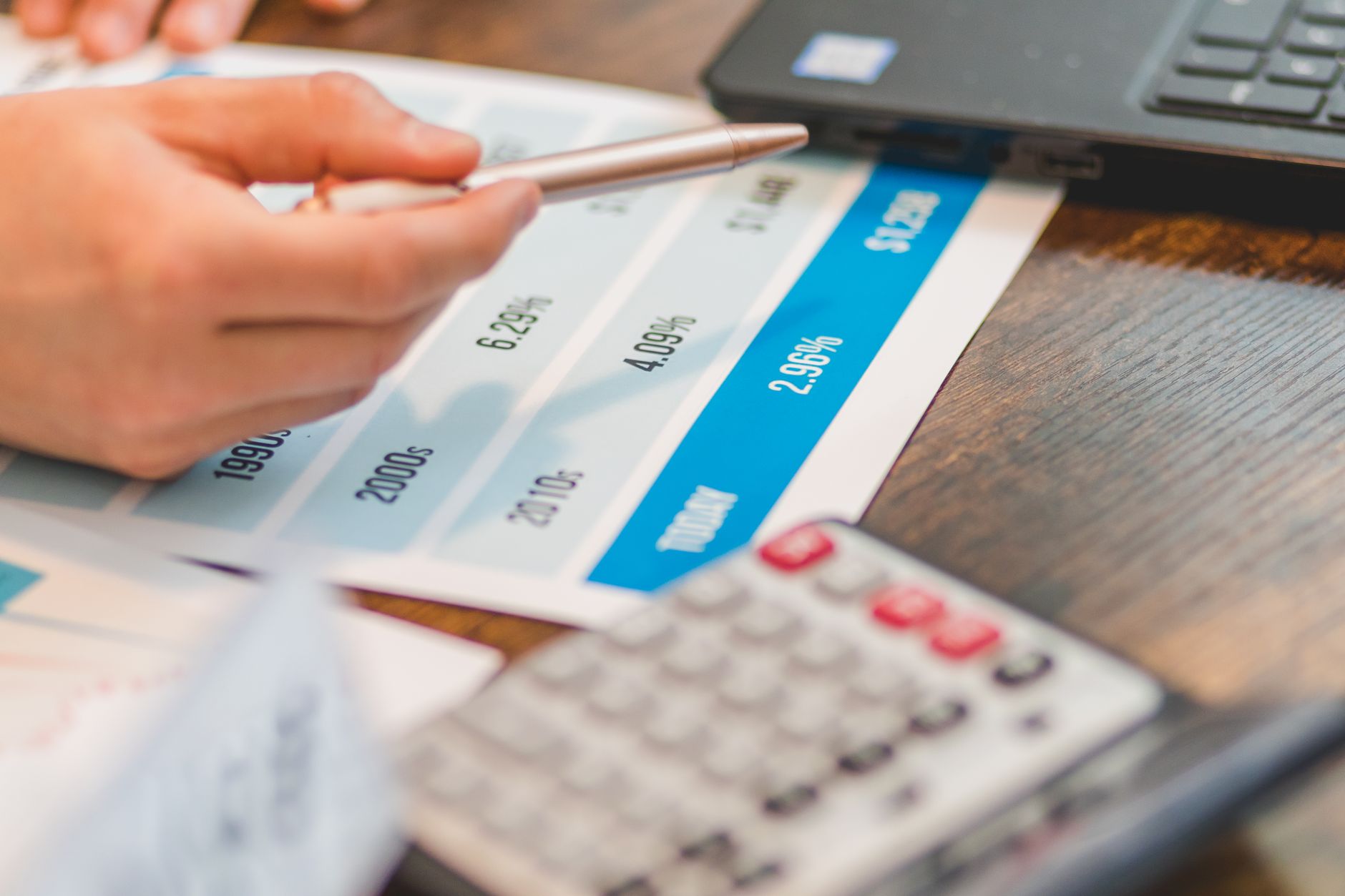 Corporate partner reviewing financial ledgers and tax structures
